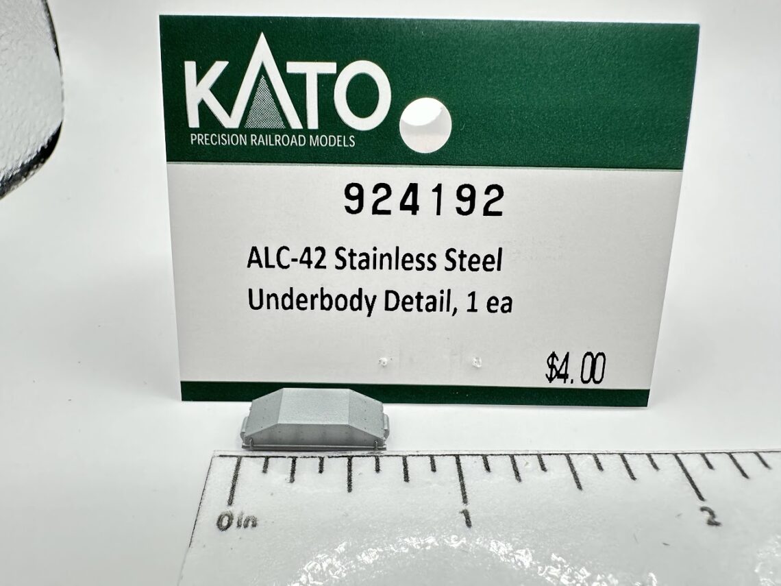 ALC-42 Stainless Steel underbody detail (N-Scale)