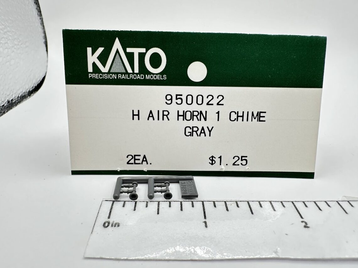 1 Chime Airhorn, Gray (HO-Scale)