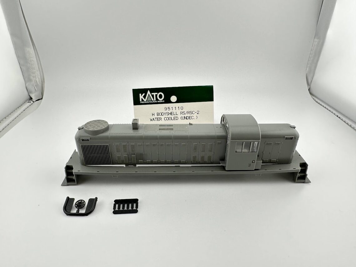 RS-2 / RSC-2 Bodyshell, Undec (Water Cooled Stack) (HO-Scale)