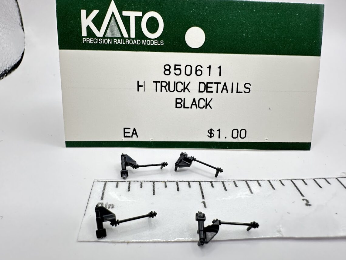 Budd Business Car Truck Details, Black (HO-Scale)