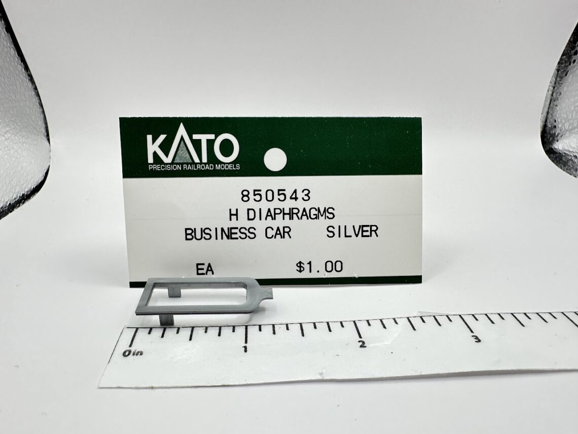Budd Business Car Diaphragms, Silver (HO-Scale)