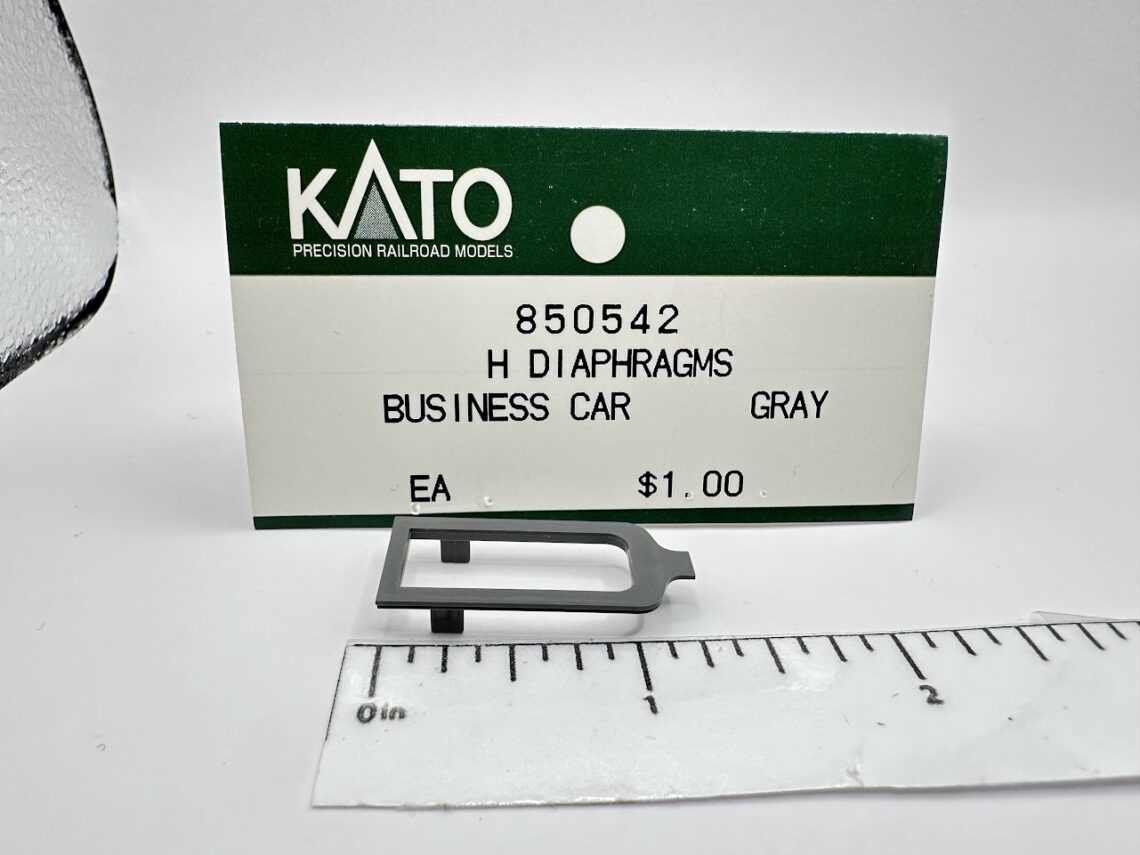 Budd Business Car Diaphragms, Gray (HO-Scale)