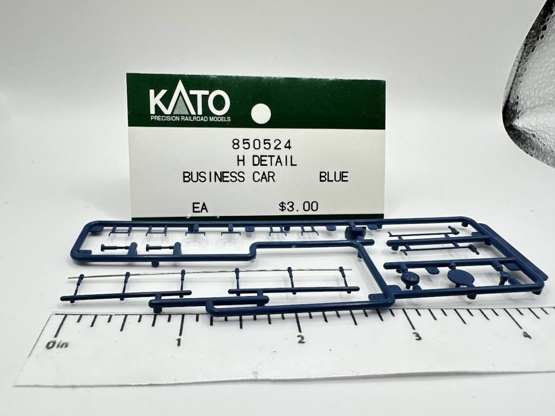 Budd Business Car Detail Parts, Blue (HO-Scale)