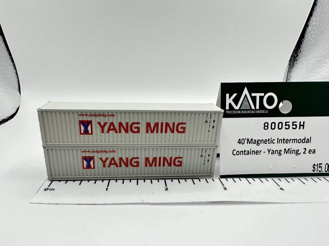 40' Magnetic Intermodal Container - Yang Ming (N-Scale)