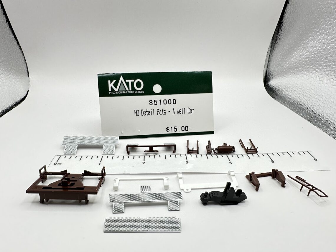 MAXI-IV Detail Parts BNSF for A well: walkways, ladders, articulated truck holster (HO-Scale)