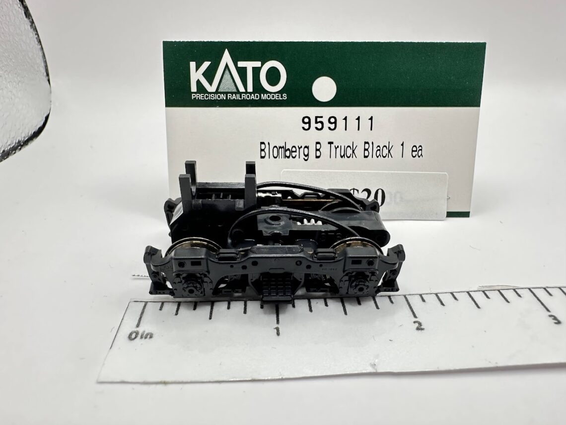 Blomberg B Truck, Black (Rev) (Long wires, No worm gear) (HO-Scale)