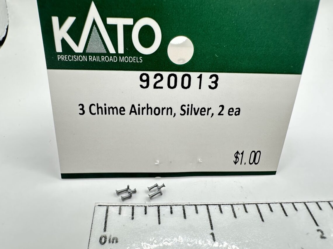 3 Chime Airhorn, Silver (N-Scale)