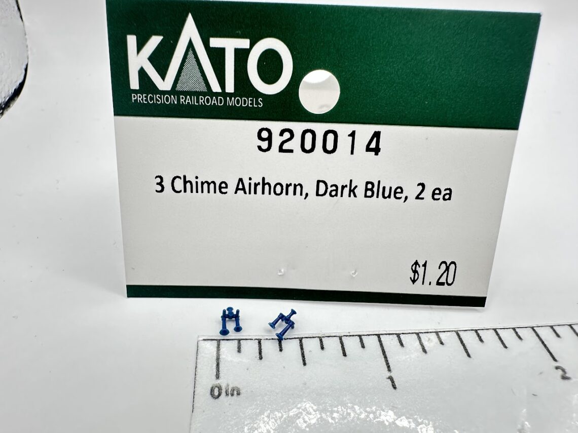 3 Chime Airhorn, Dark Blue (N-Scale)