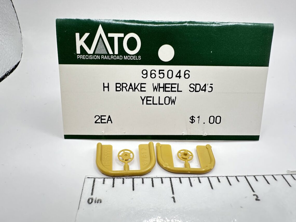EMD Brake Wheel, Yellow (HO-Scale)