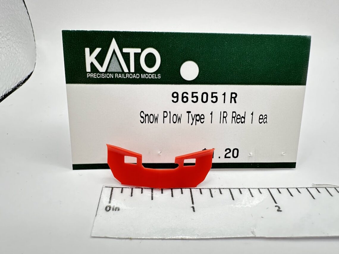 Snow Plow Type 1 (Large), Red (HO-Scale)