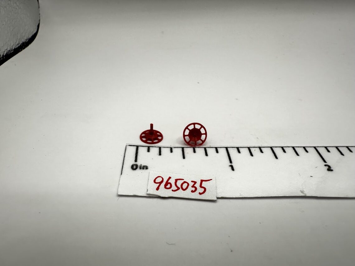 GE Brake Wheel, CP Dark Red (HO-Scale)