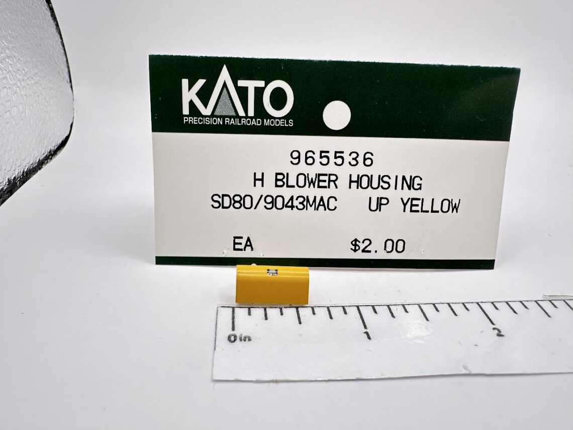 Blower Housing, UP Yellow (HO-Scale)