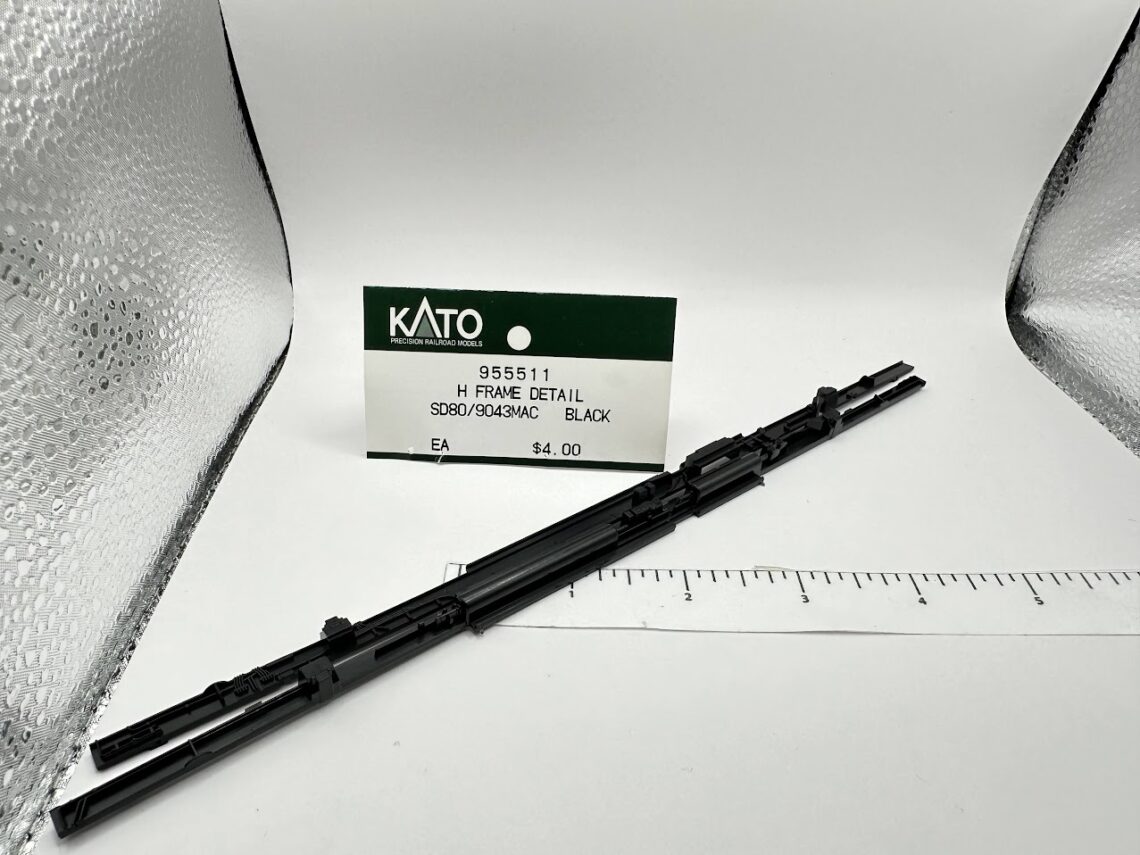 SD80MAC / SD90MAC Frame Detail, Black (HO-Scale)