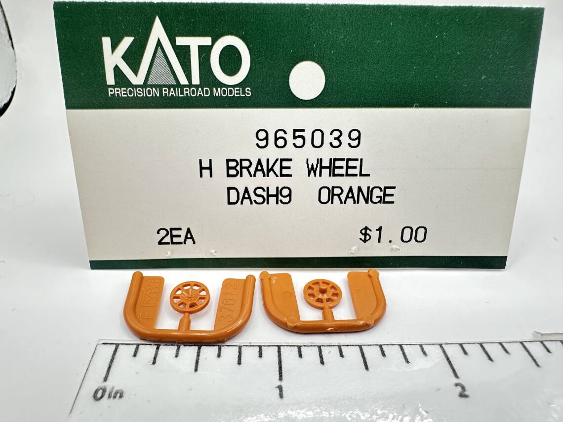 GE Brake Wheel, BNSF Orange (HO-Scale)