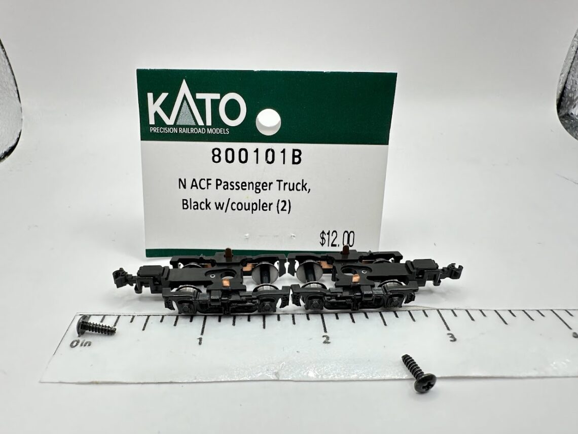 N ACF Passenger Truck, Black w/ Coupler