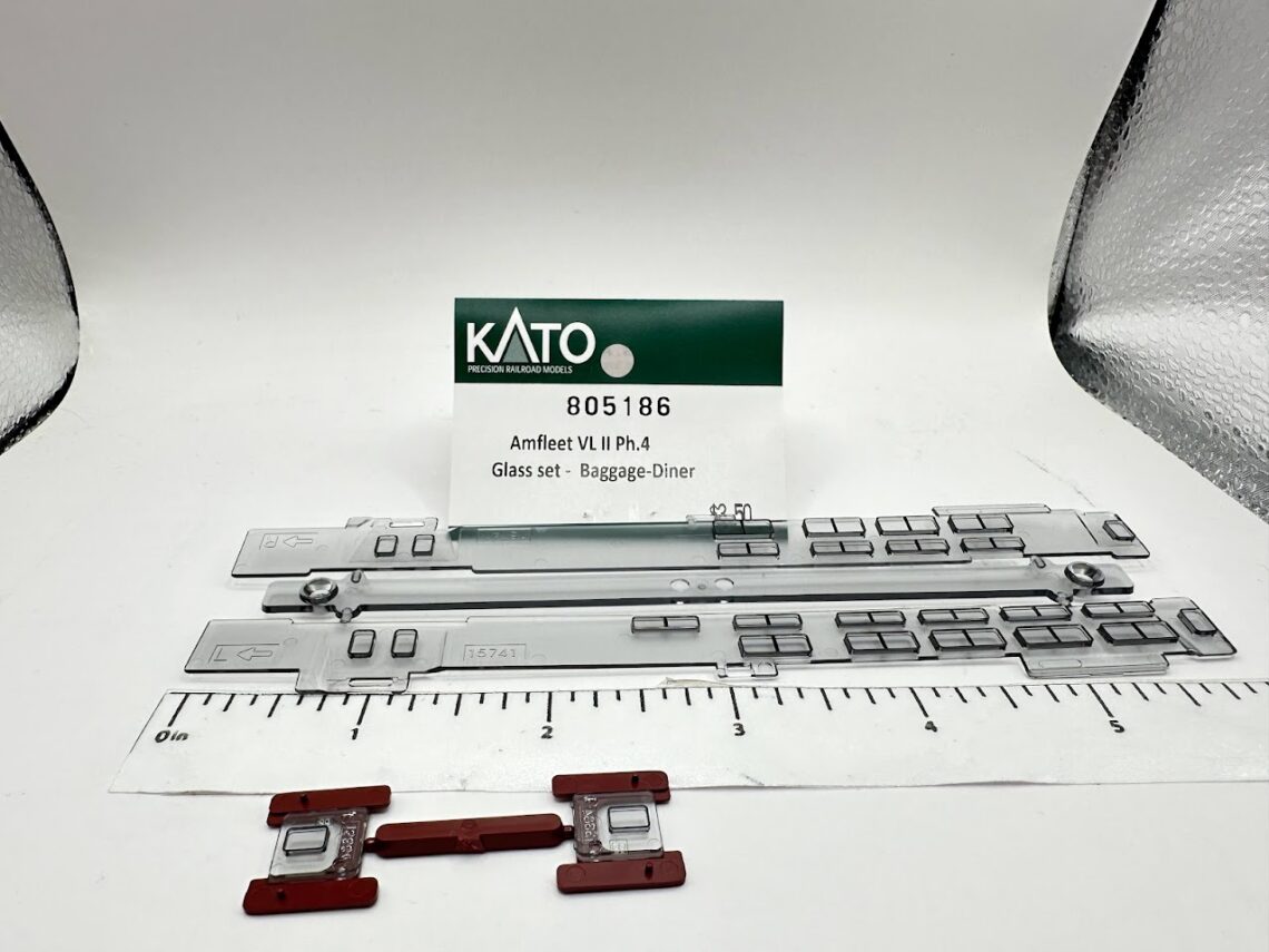 Amfleet VL II PH 4 Glass Set Baggage-diner
