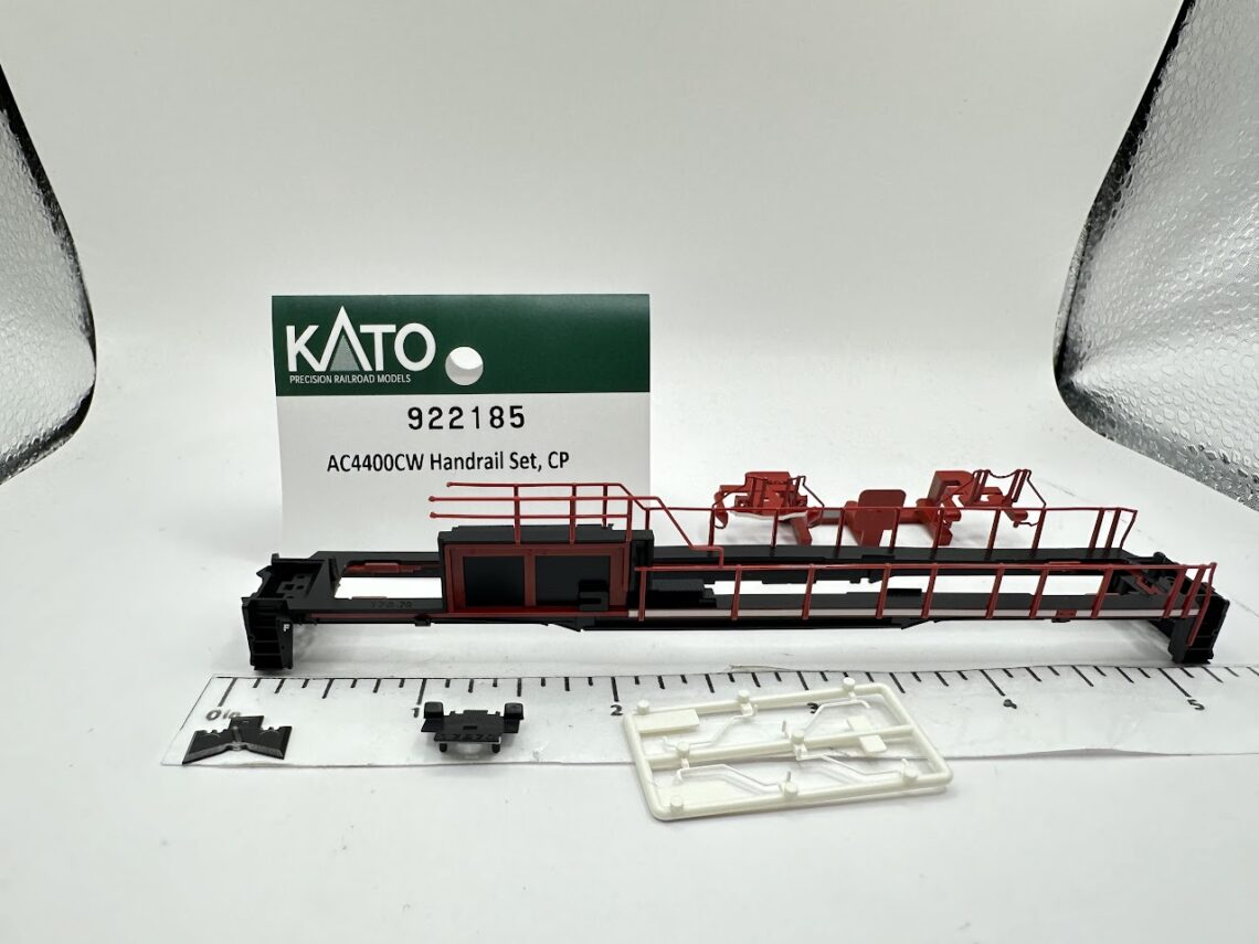 AC4400CW Handrail Set, CP Red (N-Scale)