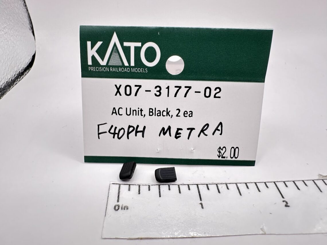 F40PH Roof A/C Unit (Black) (N-Scale)
