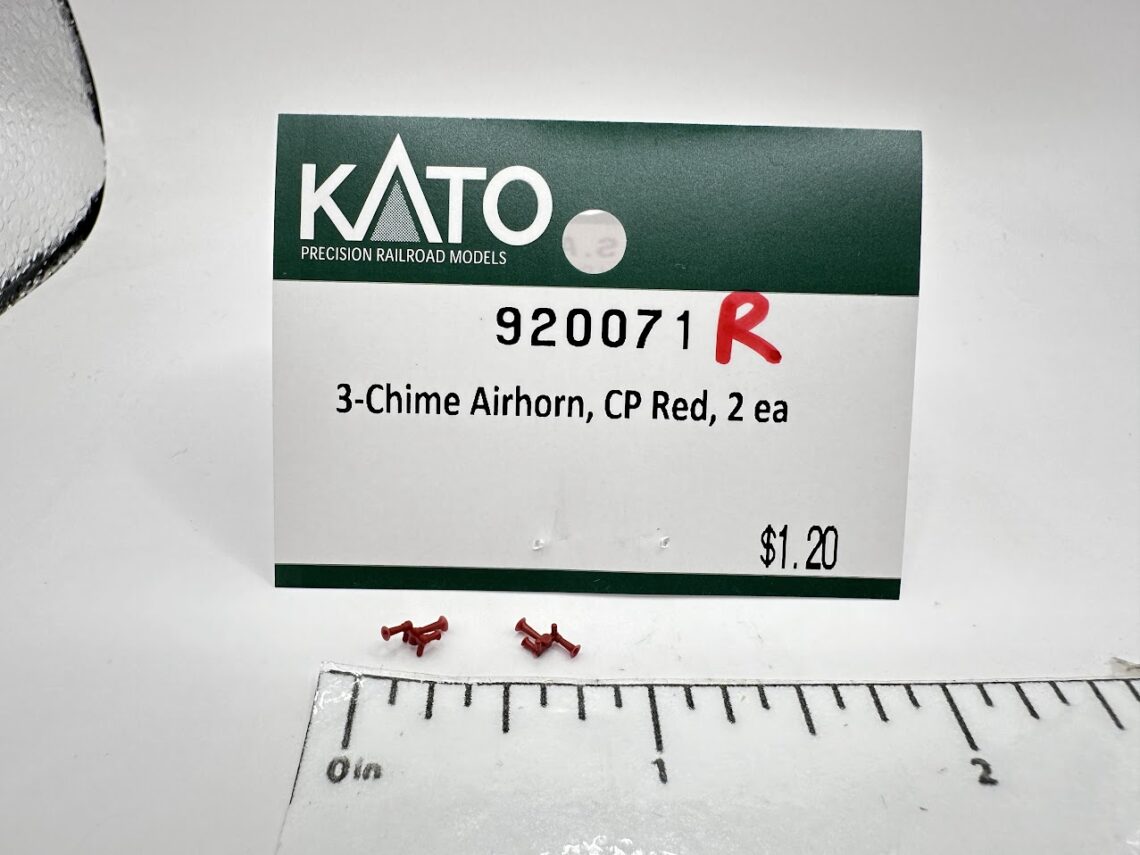 3-Chime Airhorn, CP red, 2 ea