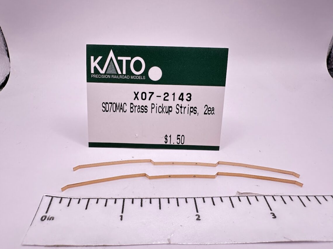 SD70MAC Brass pickup strips (N-Scale)