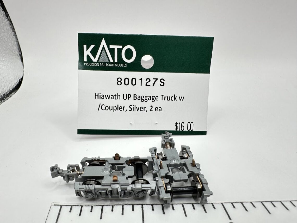Hiawatha UP Baggage Truck w/ Coupler, Silver, 2 EA