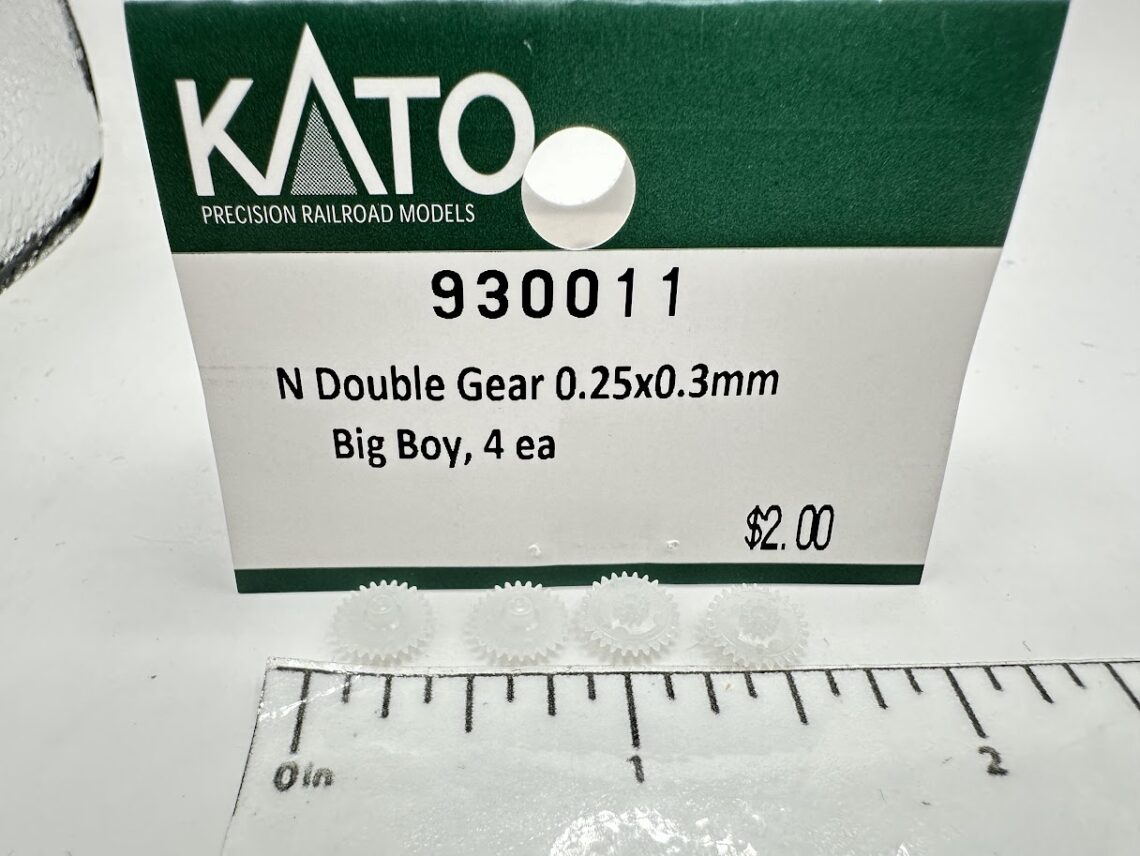 N Double Gear 0.25x0.3mm Big Boy, 4 Ea.