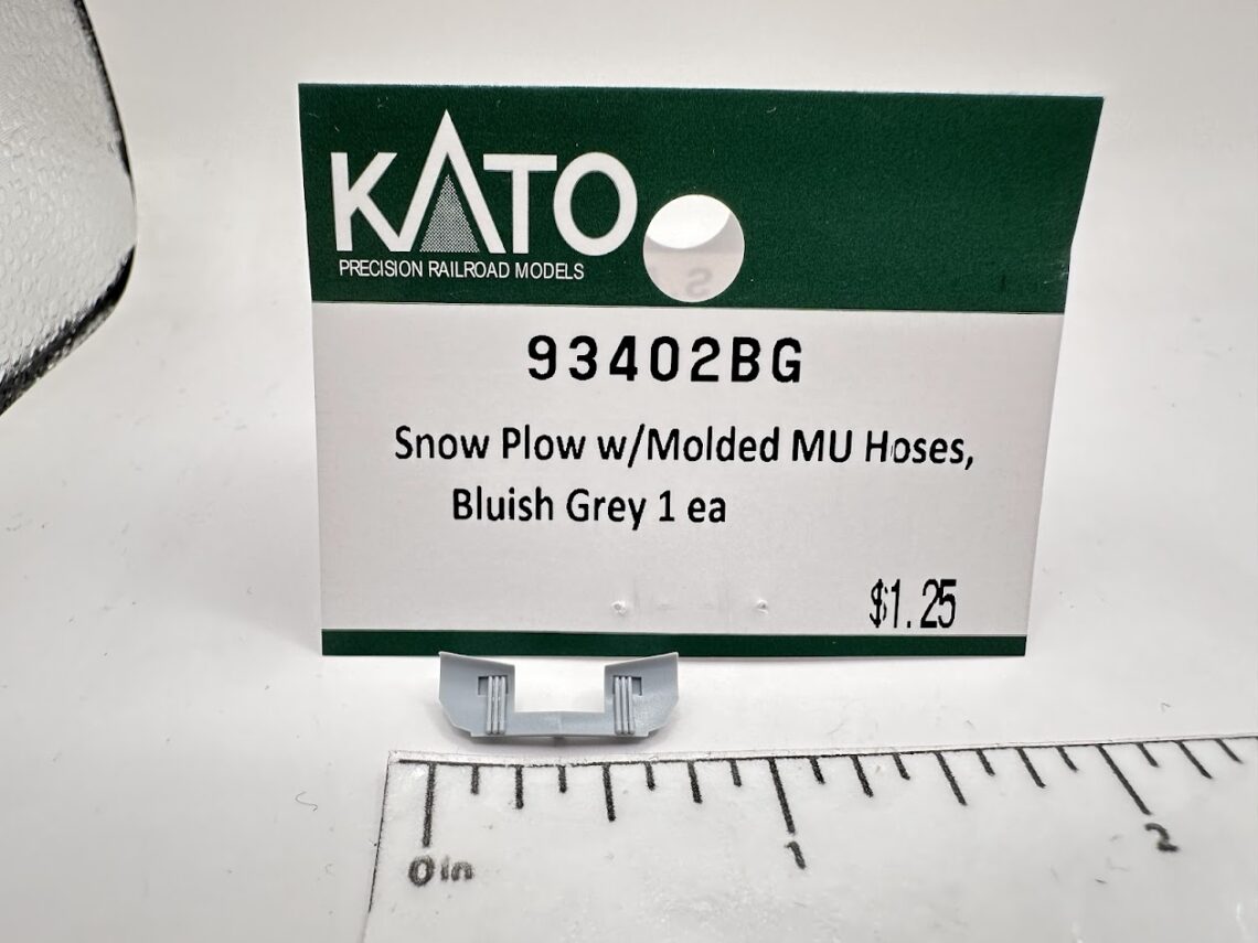 Snow Plow w/ Molded MU hoses, Bluish Grey, 1 ea