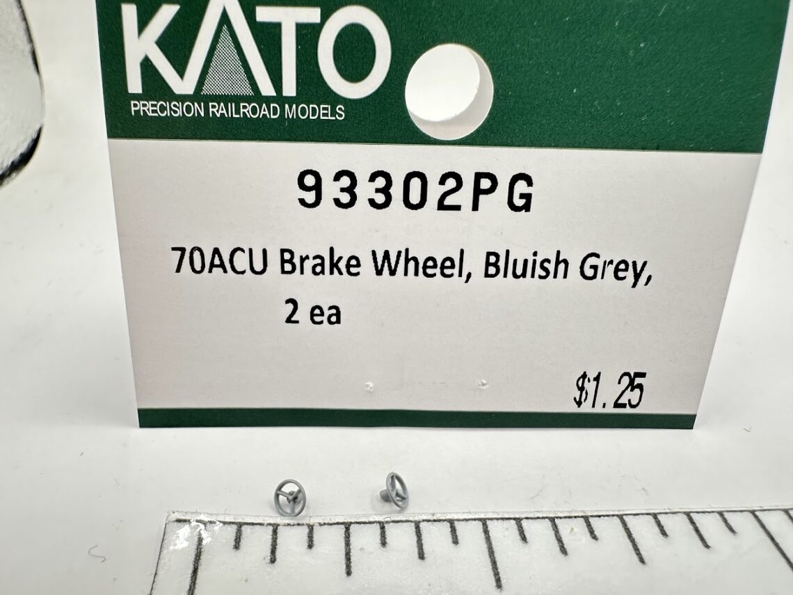 SD70ACu Brake Wheel, Bluish Grey, 2 Ea