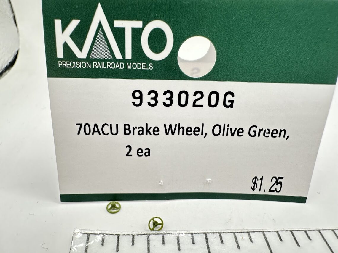SD70ACu Brake Wheel, Olive Green, 2 ea