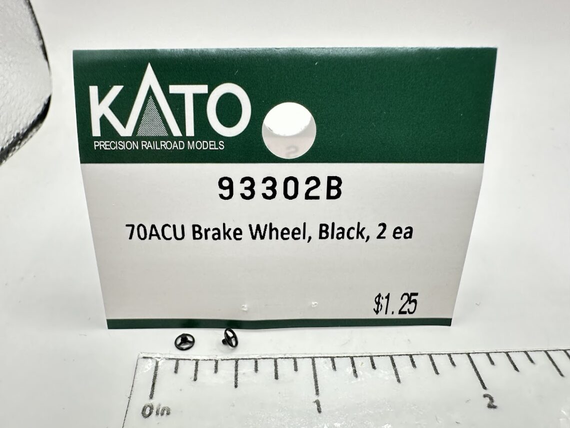 SD70ACu Brake Wheel, Black, 2 ea