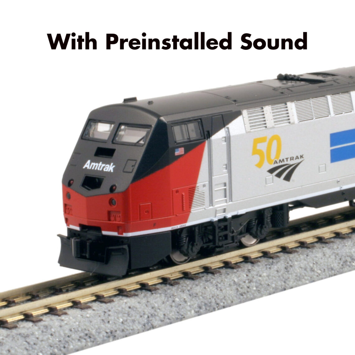 N GE P42 Amtrak Phase I #161 (50th Anniversary) w/ Preinstalled Sound