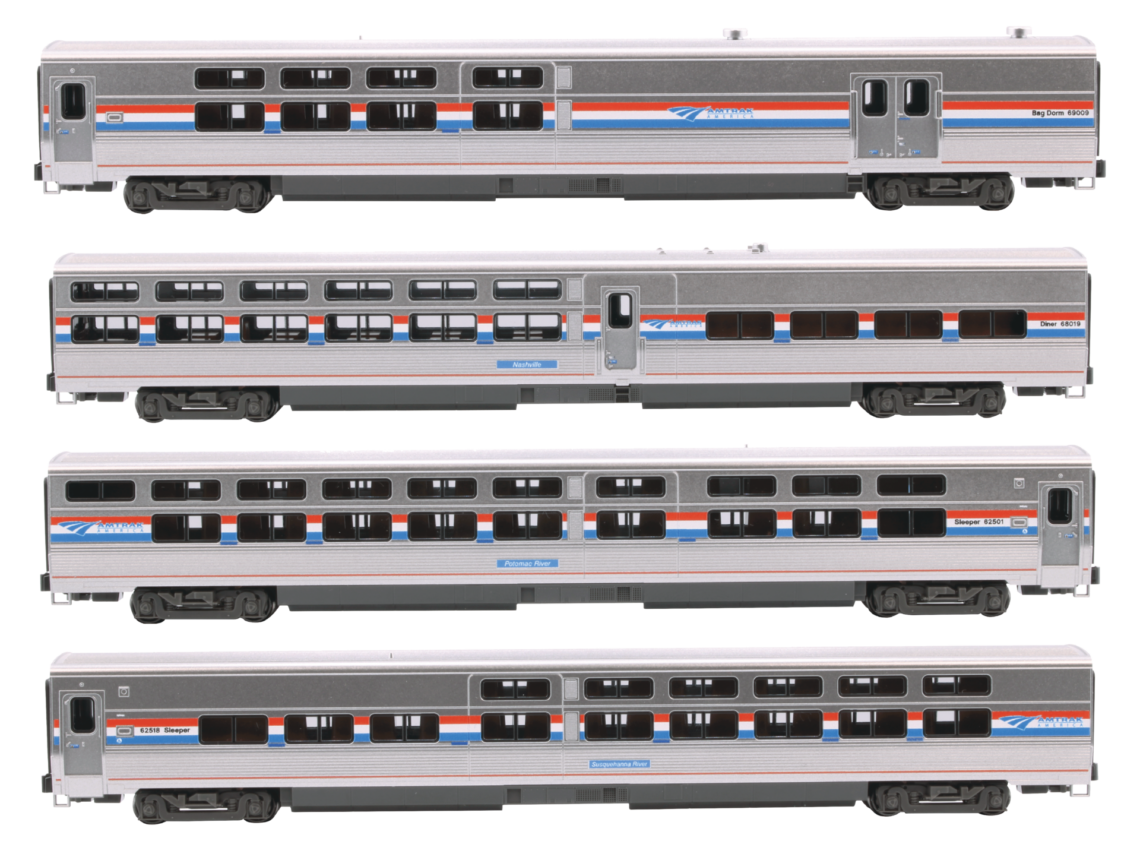 Amtrak Viewliner II 4-Car Bookcase Set