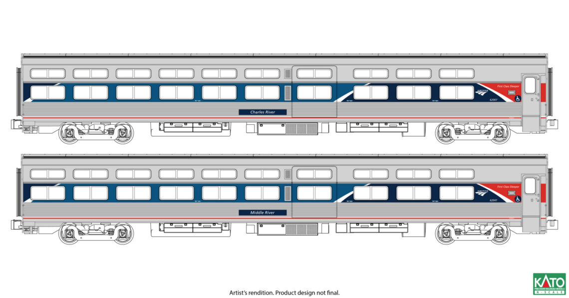 Amtrak Viewliner I Sleeper 2 Car Set Phase VII