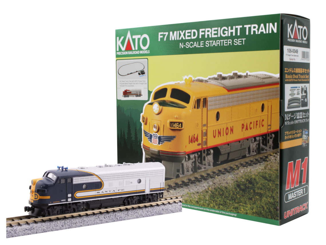 F7 Freight Train Starter Set AT&SF Bluebonnet