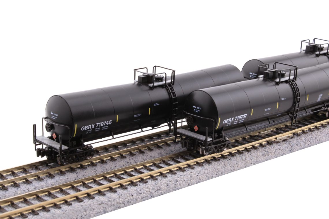 N Greenbrier Tank Car 8 Car Set, GBRX  Set A