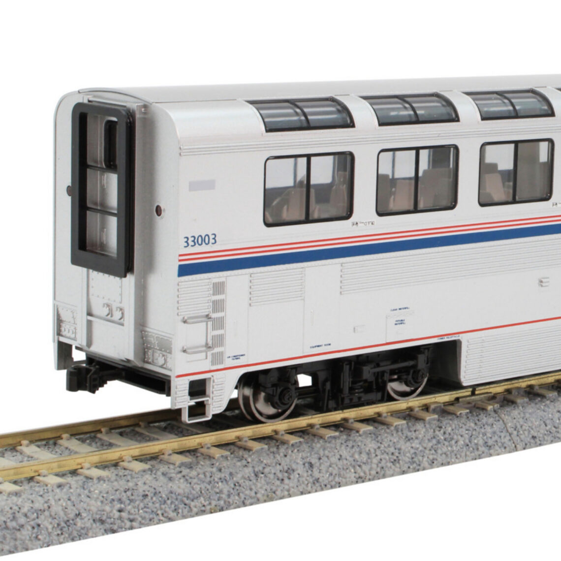 KATO Amtrak Superliner I Phase VI 6両セット Amtrak Superliner I Lounge Phase VI #33003 - Kato USA Online Store