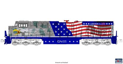 N ES44AC CN #1776 (Screaming Eagle)