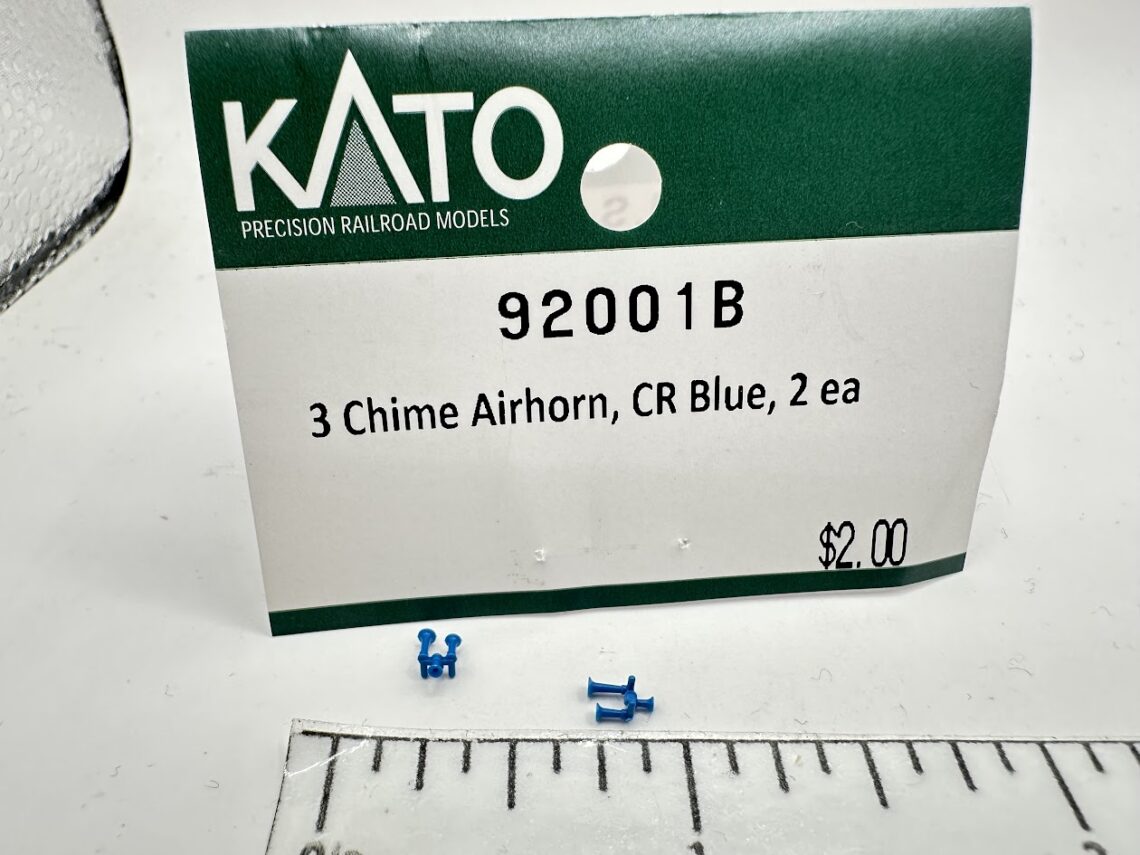 3 Chime Airhorn, CR Blue (N-Scale)