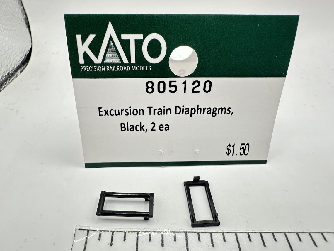 Excursion Train Diaphragms, black (N-Scale)