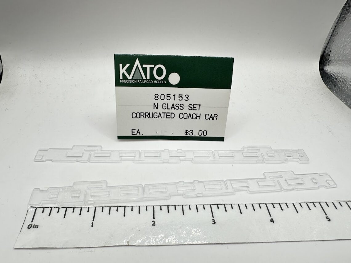 Budd Coach Glass Set (N-Scale)